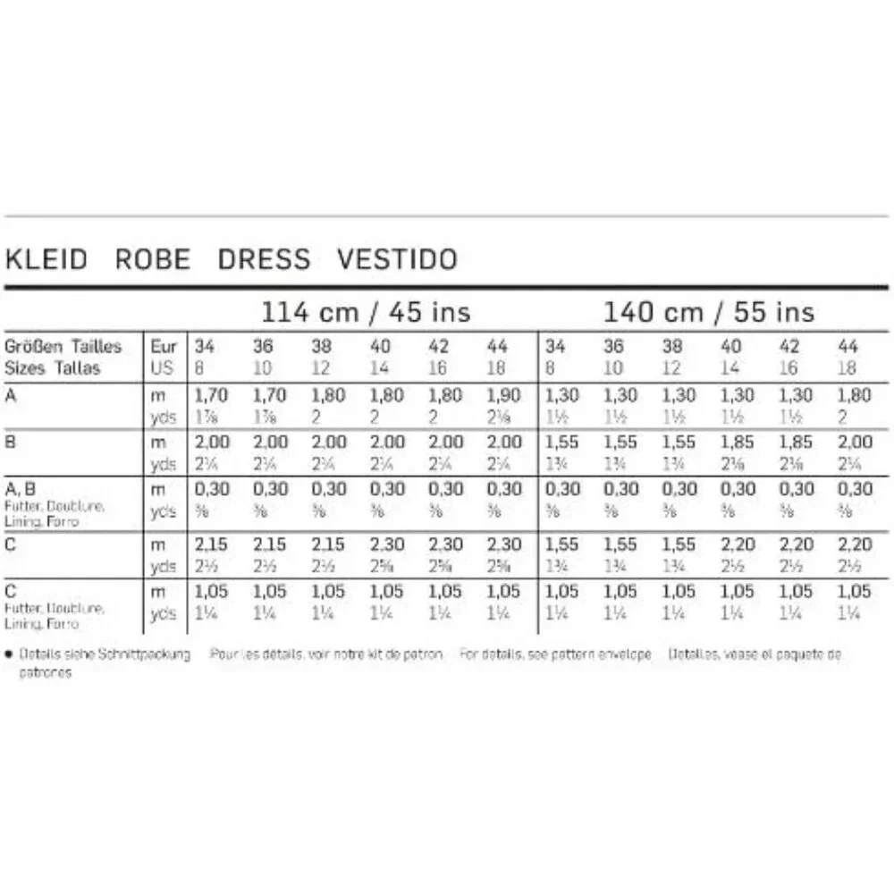 Burda plain shapes